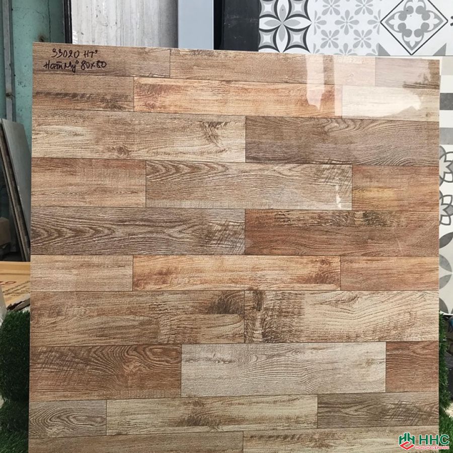 Gạch lát nền phòng khách 80x80 HT 33020